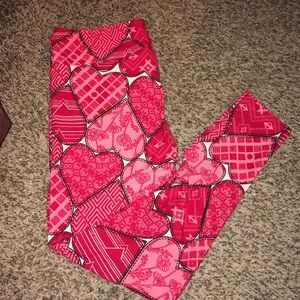 LulaRoe TC Valentines Leggings